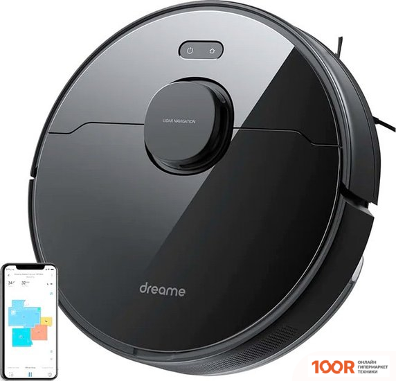 Робот-пылесос Dreame D9 MAX RLD33GA (МЕЖДУНАРОДНАЯ ВЕРСИЯ DREAMEHOME, ЧЕРНЫЙ) (240119)