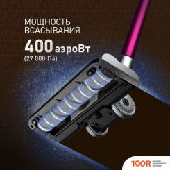 Пылесос Weissgauff V12 BLDC 400 MAGENTA TURBO (239765)