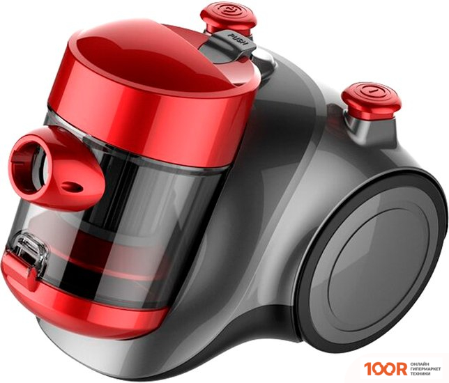 Пылесос Midea VCC35A14K (КРАСНЫЙ/СЕРЕБРИСТЫЙ) (238589)