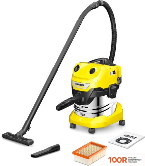 Пылесос Karcher WD 4-18 S DUAL 1.628-625.0 (БЕЗ АКБ) (238042)