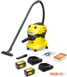 Пылесос Karcher WD 4-18 DUAL BATTERY SET 1.628-601.0 (238041)