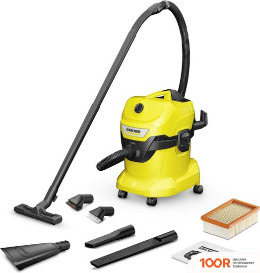 Пылесос Karcher WD 4 V-20/6/22 CAR 1.628-208.0 (238039)