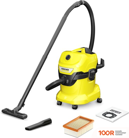 Пылесос Karcher WD 4 V-20/4/35 1.628-204.0 (238036)