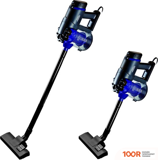 Пылесос Ginzzu VS115 (ЧЕРНЫЙ/СИНИЙ) (237538)