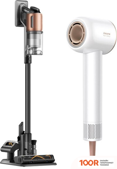 Пылесос Dreame CORDLESS VACUUM CLEANER Z20 VZV16A + ФЕН DREAME HAIRDRYER GLORY WHITE AHD6A-WH (ЕВРОВИЛКА) (237111)