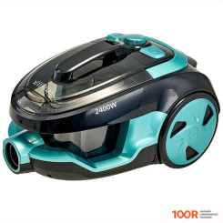 Пылесос Delta DE-3501 (ЧЕРНЫЙ/БИРЮЗОВЫЙ) (237068)