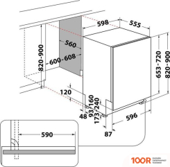 Посудомоечная машина Whirlpool W2I HD526 A (232885)