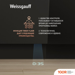 Посудомоечная машина Weissgauff BDW 4533 D TIMER FLOOR (232793)