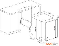 Посудомоечная машина Smeg STL251C (232672)