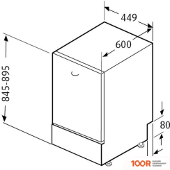 Посудомоечная машина Krona RIVA 45 FS WH (232010)
