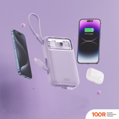 Внешний аккумулятор XO PR243 10000MAH (ФИОЛЕТОВЫЙ) (230393)
