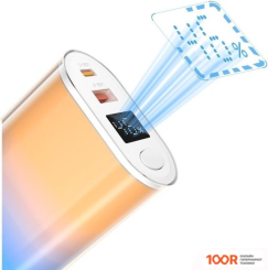 Внешний аккумулятор XO PR222 10000MAH (ГОЛУБОЙ/ОРАНЖЕВЫЙ) (230371)