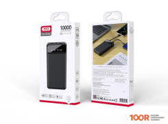 Внешний аккумулятор XO PR162 10000MAH (ЧЕРНЫЙ) (230361)