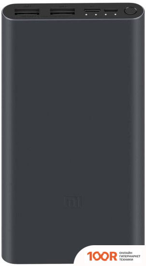 Внешний аккумулятор Xiaomi MI POWER BANK 3 PLM13ZM 10000MAH (ЧЕРНЫЙ) (230320)