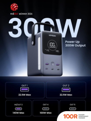 Внешний аккумулятор Ugreen PB770 48000MAH (СЕРЫЙ) + БРЕНДИРОВАННЫЙ БРЕЛОК UGREEN (230288)