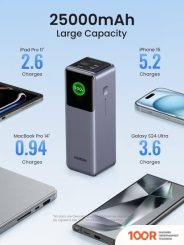 Внешний аккумулятор Ugreen PB722 25000MAH (СЕРЫЙ) (230285)