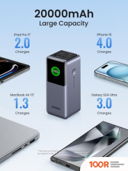 Внешний аккумулятор Ugreen PB721 20000MAH (СЕРЫЙ) (230283)