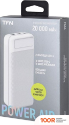 Внешний аккумулятор TFN POWERAID 20 20000MAH БЕЛЫЙ) (230225)