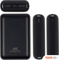 Внешний аккумулятор Rivacase VA2412 10000MAH (ЧЕРНЫЙ) (230107)