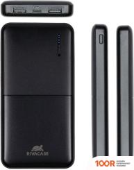 Внешний аккумулятор Rivacase VA2150 10000MAH (ЧЕРНЫЙ) (230101)