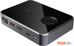 Внешний аккумулятор Prestigio GRAPHENE PD WATCH EDITION (СЕРЕБРИСТЫЙ, ЗАРЯДНАЯ СТАНЦИЯ) (230050)