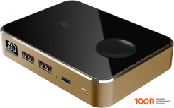 Внешний аккумулятор Prestigio GRAPHENE PD WATCH EDITION (ЗОЛОТИСТЫЙ, ЗАРЯДНАЯ СТАНЦИЯ) (230049)