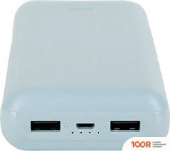 Внешний аккумулятор Perfeo COLOR VIBE 20000MAH (ГОЛУБОЙ) (230028)