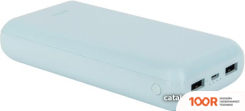 Внешний аккумулятор Perfeo COLOR VIBE 20000MAH (ГОЛУБОЙ) (230028)