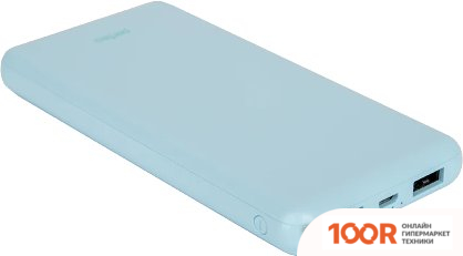 Внешний аккумулятор Perfeo COLOR VIBE 10000MAH (ГОЛУБОЙ) (230026)