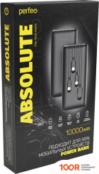 Внешний аккумулятор Perfeo ABSOLUTE 10000MAH (ЧЕРНЫЙ) (230025)