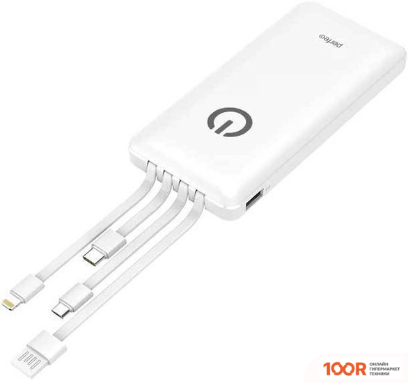 Внешний аккумулятор Perfeo ABSOLUTE 10000MAH (БЕЛЫЙ) (230024)