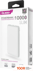 Внешний аккумулятор Olmio SLIM 10000MAH (БЕЛЫЙ) (230022)
