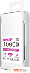 Внешний аккумулятор Olmio SLIM 10000MAH (БЕЛЫЙ) (230022)