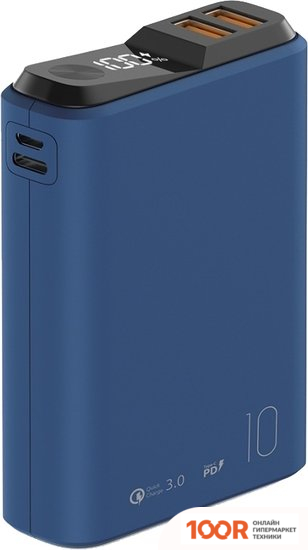 Внешний аккумулятор Olmio QS-10 10000MAH (ТЕМНО-СИНИЙ) (230010)