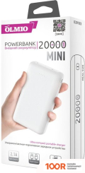 Внешний аккумулятор Olmio MINI-20 20000MAH (БЕЛЫЙ) (229983)