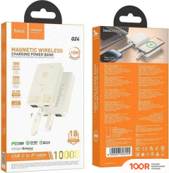 Внешний аккумулятор Hoco Q24 10000MAH (МОЛОЧНЫЙ) (229883)