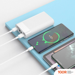Внешний аккумулятор Hoco J85 20000MAH (БЕЛЫЙ) (229841)