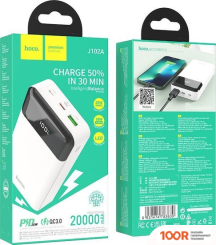 Внешний аккумулятор Hoco J102A 20000MAH (БЕЛЫЙ) (229697)