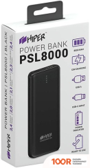 Внешний аккумулятор Hiper PSL8000 (ЧЕРНЫЙ) (229640)