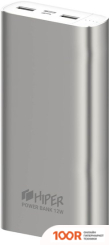 Внешний аккумулятор Hiper METAL20K (СЕРЕБРИСТЫЙ) (229615)