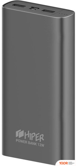 Внешний аккумулятор Hiper METAL20K (КОСМИЧЕСКИЙ СЕРЫЙ) (229614)