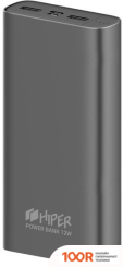 Внешний аккумулятор Hiper METAL20K (КОСМИЧЕСКИЙ СЕРЫЙ) (229614)