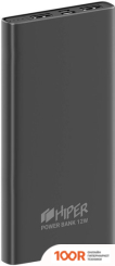 Внешний аккумулятор Hiper METAL10K (СЕРЫЙ) (229612)