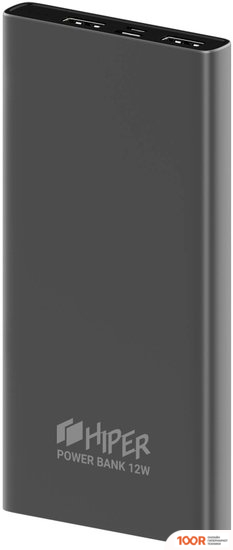 Внешний аккумулятор Hiper METAL10K (СЕРЫЙ) (229612)
