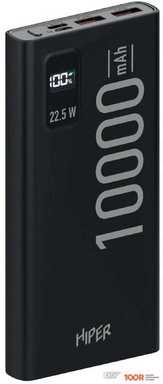 Внешний аккумулятор Hiper EP 10000MAH (ЧЕРНЫЙ) (229610)