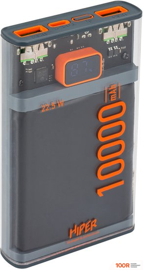 Внешний аккумулятор Hiper CORE X 10000MAH (ПРОЗРАЧНЫЙ) (229607)
