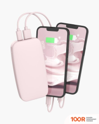 Внешний аккумулятор Fresh'n Rebel POWER BANK 12000MAH PD (SMOKEY PINK) (229562)