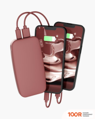 Внешний аккумулятор Fresh'n Rebel POWER BANK 12000MAH PD (SAFARI RED) (229561)