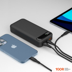 Внешний аккумулятор Deppa NRG TUBRO 20000MAH (ЧЕРНЫЙ) (229495)