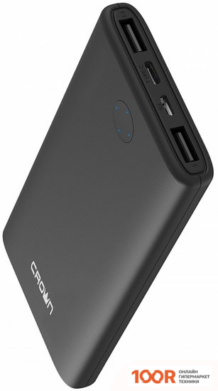 Внешний аккумулятор CrownMicro CMPB-1000 (ЧЕРНЫЙ) (229446)